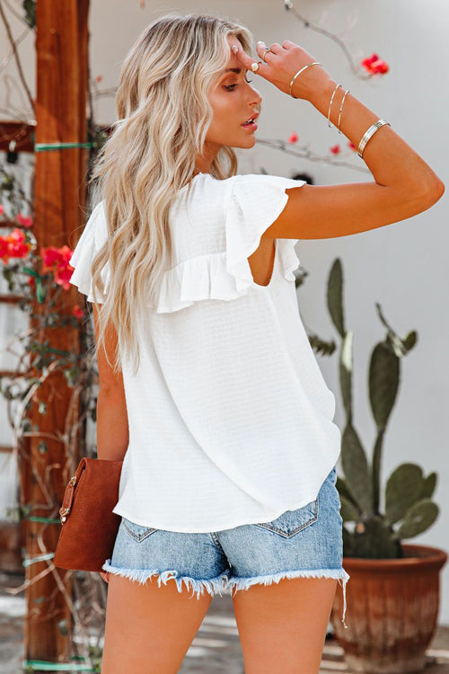 Lazy Days Mood Lace Embroidered Top