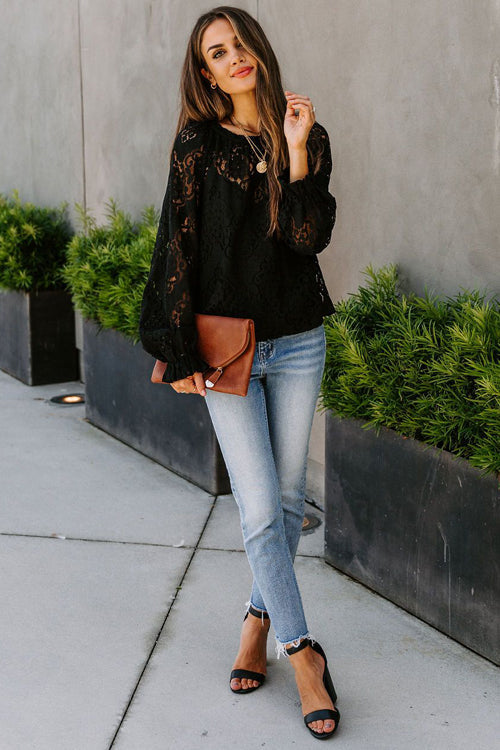 Romantic Allure Lace Removable Cami Top