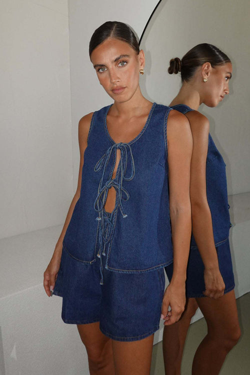 Unexpected Time Denim Two-Piece Suit
