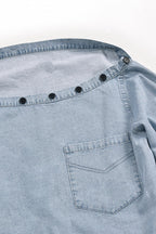 Today's Mood Off Shouldr Denim Top