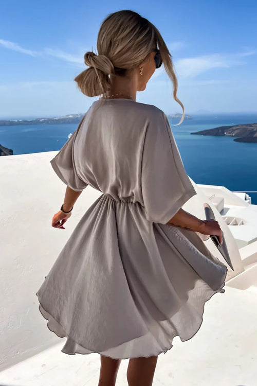 Day Of Love Story OL Wrap Mini Dress
