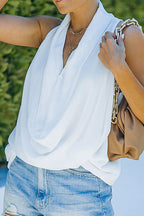 Perfect Affection Sleeveless Drape Top