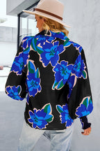Life Of Affection Print Button Down Smocked Top - 7 Colors