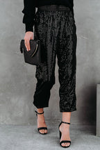 Festive Ready Golden Sequin Pants