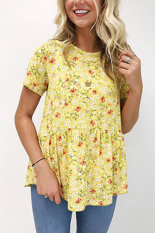 Delightful Surprise Floral Print Tee