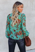 Charming Wishes Floral Print Smocked Top