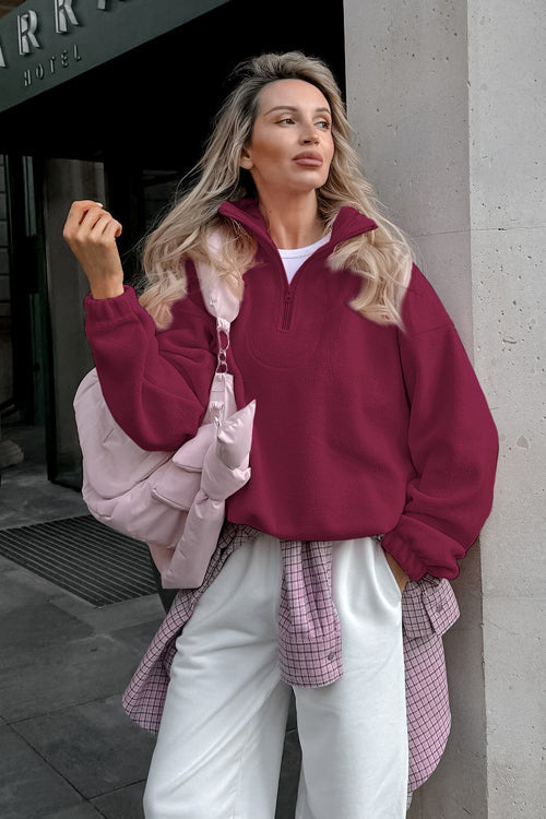 Cozy Charm Fleece Pullover Sweatshirt