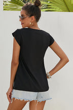Pretty Pleased Boho Embroidered Short Sleeve Top