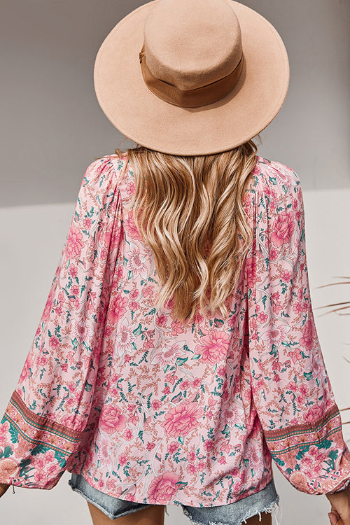Flourishing Reveries Boho Printed Top