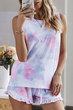 Ticket to Cozy Tie-Dye Pajamas Set