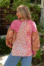 Mood The Best Floral Print Long Sleeve Top