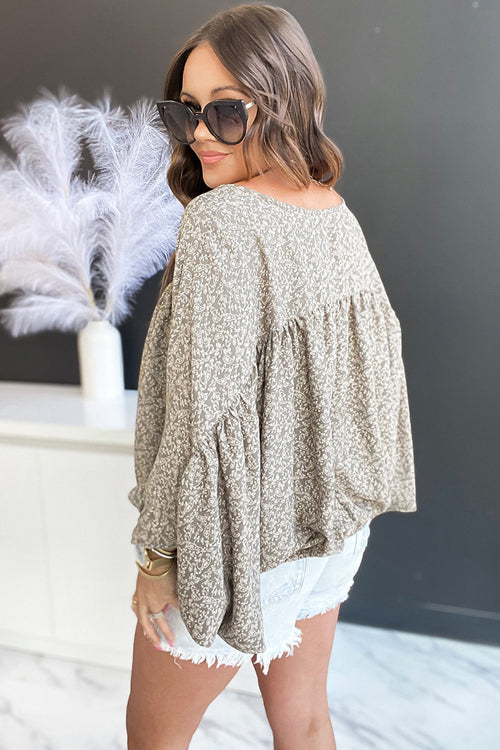 Win You Over Printed Long Sleeve Top
