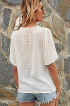 Enchanted Evening Swiss Dot Lace Top