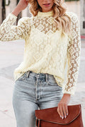 Garden Mood Lace Long Sleeve Top