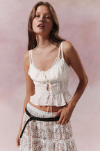 Cutest First Lace Up Cami Top