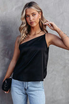 Effortless Endeavor One Shoulder Cami Top