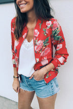 Spring Mood Floral Print Jacket