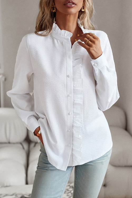 Make It Last Ruffled Long Sleeve Top