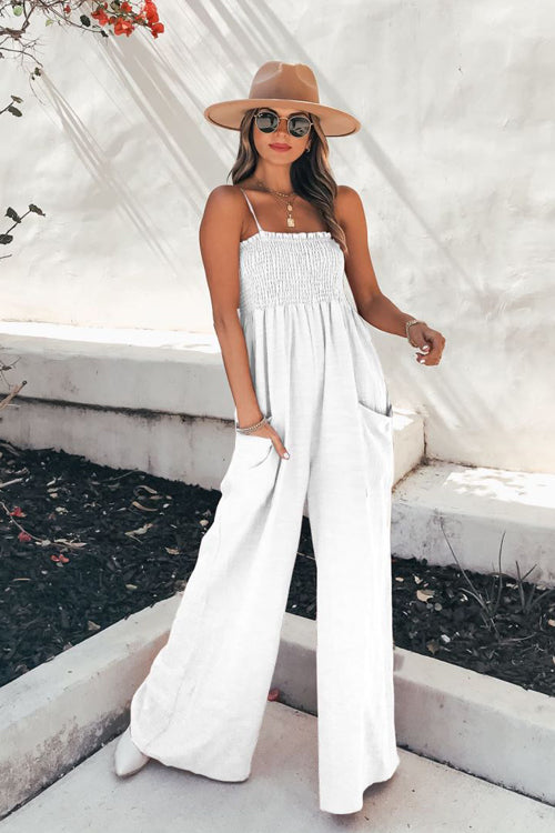 Feel Your Affection Spaghetti Pocket Jumpsuit