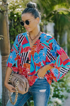 Grow Toward Affection Print Button Up Top