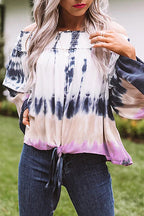 Favorite Melody Tie-Dye Off Shoulder Top