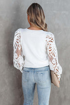 Such A Gift Hollow-Out Sleeve Top