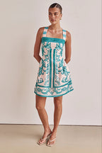 Exuberant Chicness Print Sleeveless Mini Dress