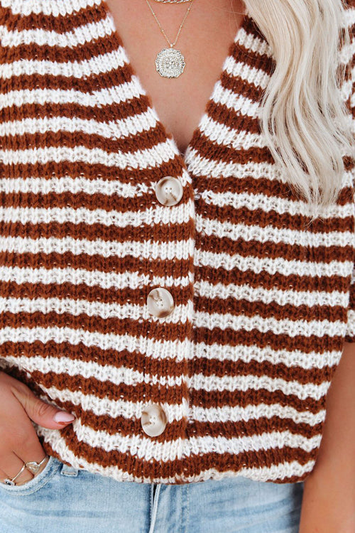 Afternoon Reverie Striped Knit Cardigan