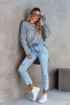 Just Too Delightful Cable Knit Sweater
