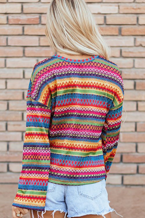 Improved With The Day Bohemia Long Sleeve Top