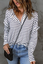 Chase Your Reveries Striped Long Sleeve Top