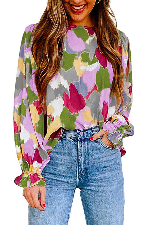 Spotlight Glow Boho Printed Top