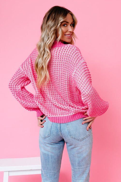 Meet Up Later V-Neck Knit Sweater Cardigan
