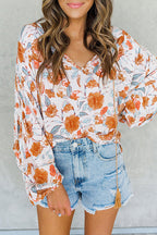 Keep Close Printed Long Sleeve Top