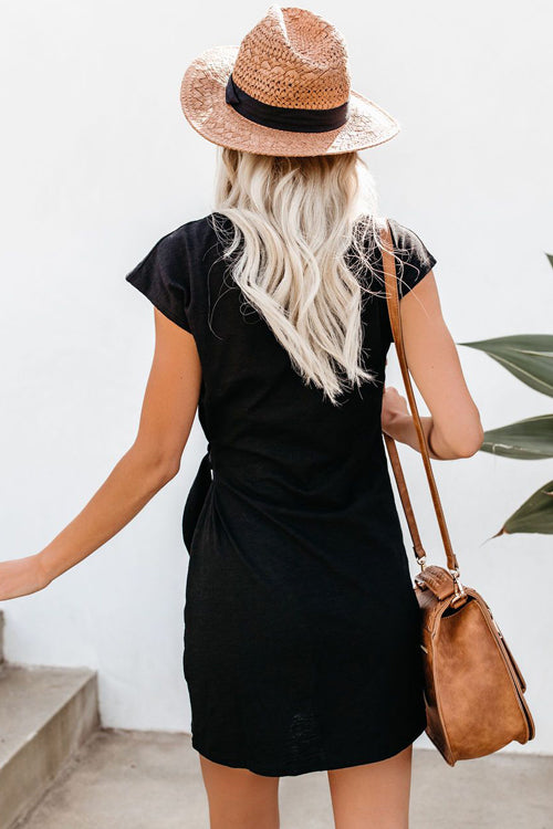 Affection and Delight Short Sleeve Shift Mini Dress