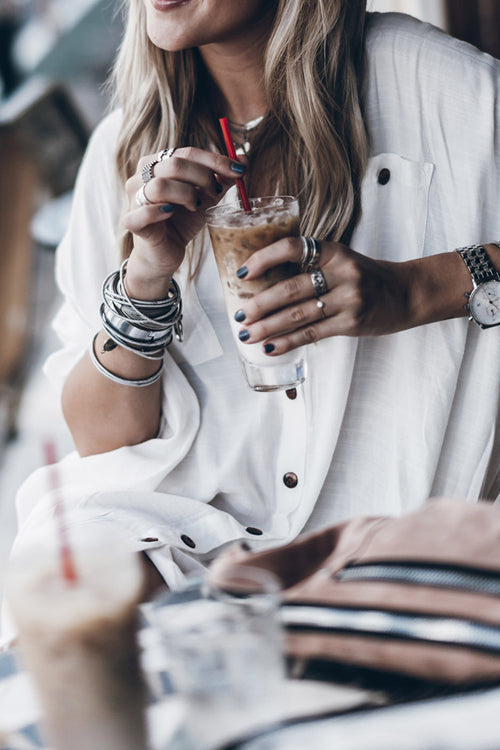 Take A Look Button Down Shirt Mini Dress