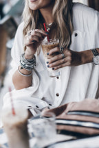 Take A Look Button Down Shirt Mini Dress