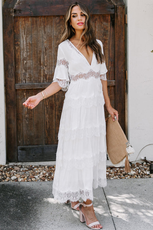 Affection And Affection Lace Maxi Dress
