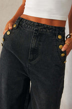 Free-Spirited Style Denim Vest Set- 2 Colors
