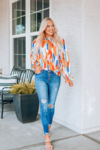 Choose Delight Printed Long Sleeve Top