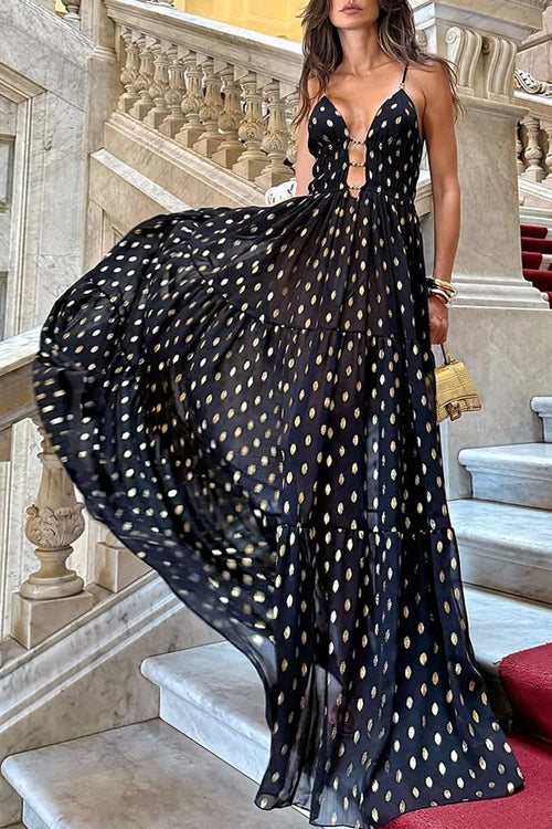 Standout Desires Polka Dot Maxi Dress