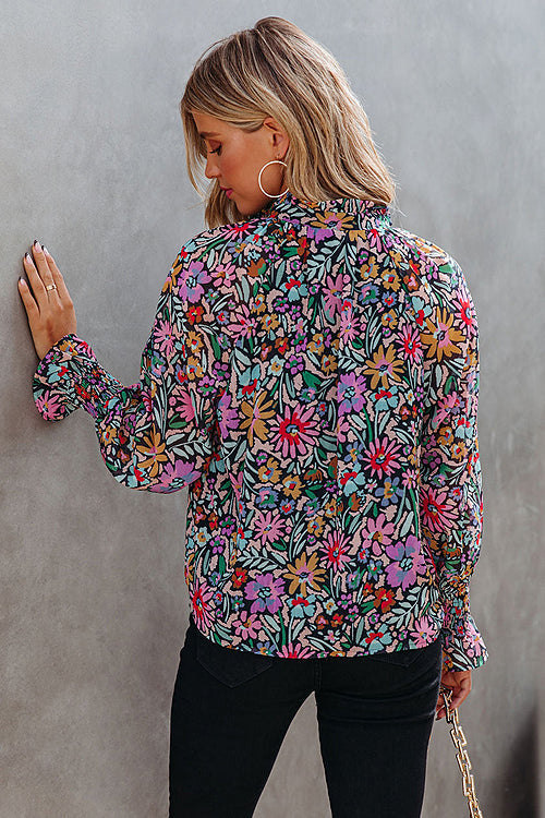 Bring Your Affection Print Long Sleeve Top