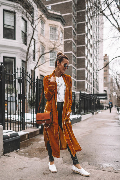 Live In Delight Velvet Long Sleeve Coat - 7 Colors