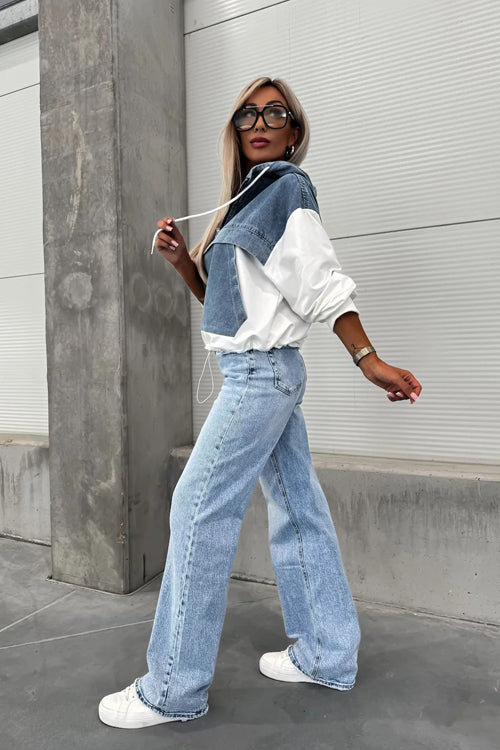 Comfort Ahead Denim Pullover