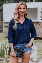 Mind On Golden Glow Floral Long Sleeve Top