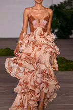 Let There Be Love Story Butterfly Print Maxi Dress