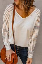 Open To Affection Striped Long Sleeve Top