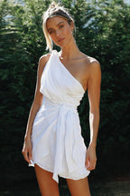I Like The Way One Shoulder Sleeveless Mini Dress