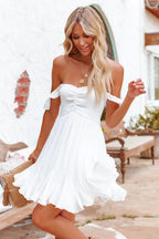 Whatever It Takes Smocked Flare Mini Dress