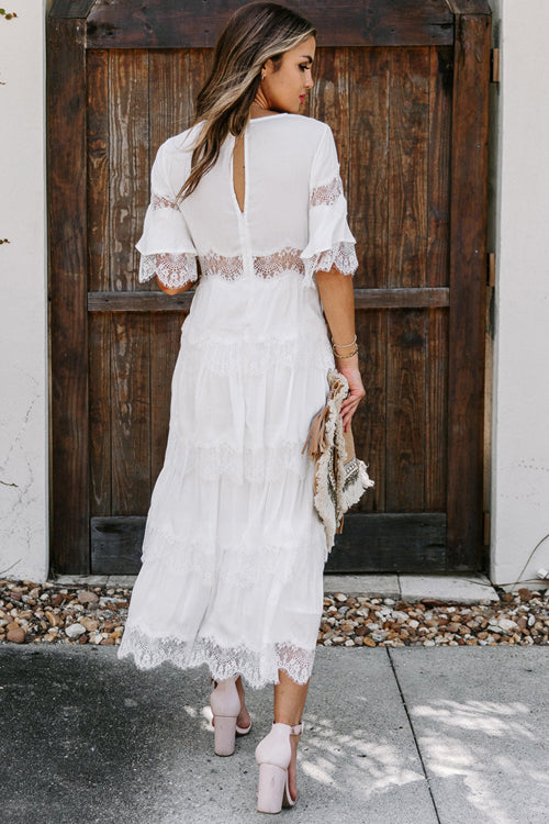 Affection And Affection Lace Maxi Dress